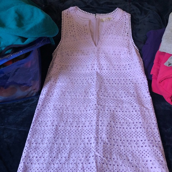 Loft linen lavender dress - Picture 1 of 3